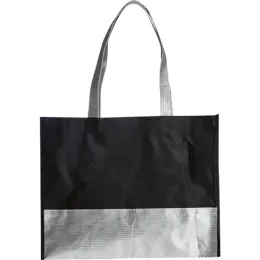 Ladies Non-Woven Glamour Shopper Silver